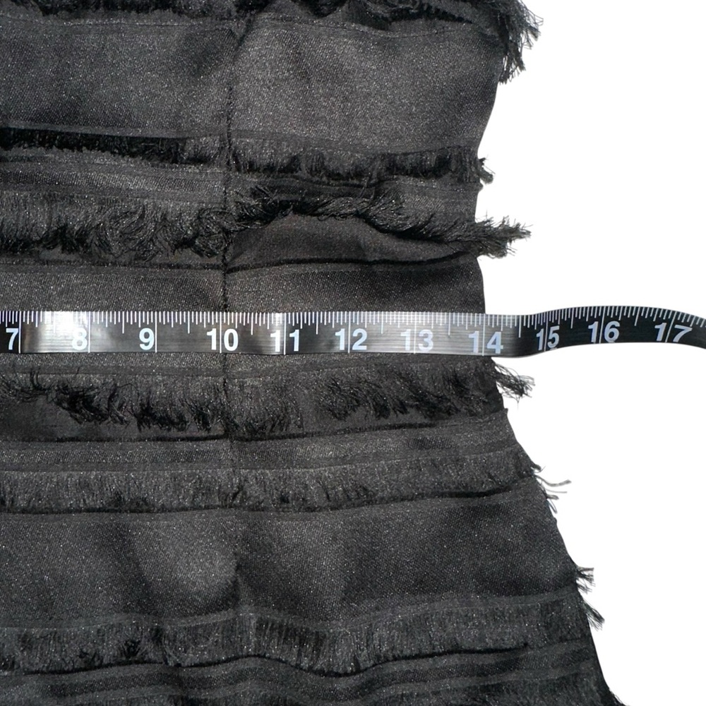 Princess Polly Molina Fringe Black Mini Dress US 2 - Picture 9 of 10